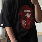 【現貨】A bathing ape BAPE x CLOT 25SS 經典聯名 迷彩大猿人印花 短袖T恤：圖片 7