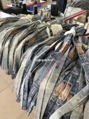 【現貨】Acne Studios 24SS 塗鴉滿版dirtyfit 噴墨baggy 3D印花 直筒牛仔褲長褲工裝褲 1981M：圖片 10