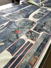 【現貨】Acne Studios 24SS 塗鴉滿版dirtyfit 噴墨baggy 3D印花 直筒牛仔褲長褲工裝褲 1981M：圖片 11