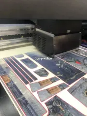 【現貨】Acne Studios 24SS 塗鴉滿版dirtyfit 噴墨baggy 3D印花 直筒牛仔褲長褲工裝褲 1981M：圖片 12