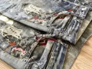 【現貨】Acne Studios 24SS 塗鴉滿版dirtyfit 噴墨baggy 3D印花 直筒牛仔褲長褲工裝褲 1981M：圖片 18