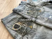 【現貨】Acne Studios 24SS 塗鴉滿版dirtyfit 噴墨baggy 3D印花 直筒牛仔褲長褲工裝褲 1981M：圖片 19