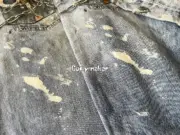 【現貨】Acne Studios 24SS 塗鴉滿版dirtyfit 噴墨baggy 3D印花 直筒牛仔褲長褲工裝褲 1981M：圖片 24