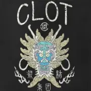 【現貨】CLOT 25SS Drop1 背面龍頭神龍印花 凝結集團 做舊水洗短袖T恤：圖片 9