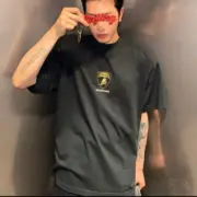 【現貨】BLC 25SS x Lamborghini 聯名 車標印花短袖T恤 黑色 Boxy版型：圖片 6