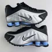 【預售】NK Shox R4 未來科技感慢跑鞋休閒鞋運動鞋 銀黑藍 HQ1988-004：圖片 6