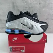 【預售】NK Shox R4 未來科技感慢跑鞋休閒鞋運動鞋 銀黑藍 HQ1988-004：圖片 7