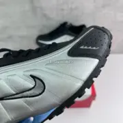 【預售】NK Shox R4 未來科技感慢跑鞋休閒鞋運動鞋 銀黑藍 HQ1988-004：圖片 8