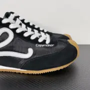 【618新品】LOWE 25ss Ballet Runner 2.0 尼龍牛皮革 德訓鞋慢跑鞋休閒鞋運動鞋 黑色：圖片 4