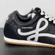 【618新品】LOWE 25ss Ballet Runner 2.0 尼龍牛皮革 德訓鞋慢跑鞋休閒鞋運動鞋 黑色：圖片 5