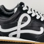 【618新品】LOWE 25ss Ballet Runner 2.0 尼龍牛皮革 德訓鞋慢跑鞋休閒鞋運動鞋 黑色：圖片 6