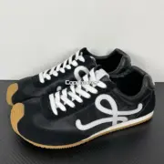 【618新品】LOWE 25ss Ballet Runner 2.0 尼龍牛皮革 德訓鞋慢跑鞋休閒鞋運動鞋 黑色：圖片 9