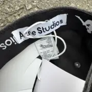 【現貨】Acne Studios x Kapa 25SS 聯名logo刺繡 老帽棒球帽鴨舌帽帽子 水洗做舊：圖片 6