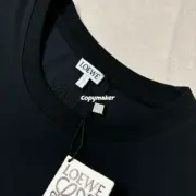 【現貨】【全套包裝】LOWE x Suna Fujita 25SS 聯名 兔子月兔滿月刺繡 短袖T恤 黑色：圖片 8