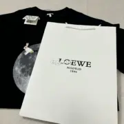 【現貨】【全套包裝】LOWE x Suna Fujita 25SS 聯名 兔子月兔滿月刺繡 短袖T恤 黑色：圖片 18