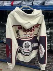 【預售】Sup x Martine Rose FW24 聯名 後背大印花 拉鍊夾克連帽外套 白色：圖片 6