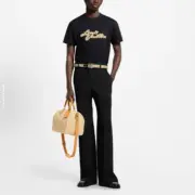 【現貨】1V 25SS 毛巾繡logo字母 背面小logo 短袖T恤 黑/白：圖片 5