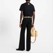 【現貨】1V 25SS 毛巾繡logo字母 背面小logo 短袖T恤 黑/白：圖片 6