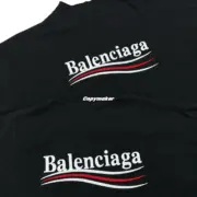 【現貨】巴黎 BLC 22FW Political Campaign 小破壞 可樂刺繡 波浪 短袖T恤 黑色：圖片 9