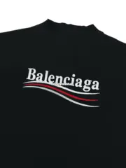 【現貨】巴黎 BLC 22FW Political Campaign 小破壞 可樂刺繡 波浪 短袖T恤 黑色：圖片 15