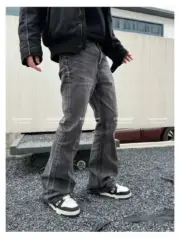 巴黎 BLC 22FW The Lost Tape 作舊水洗 喇叭牛仔褲 直筒褲 長褲：圖片 7