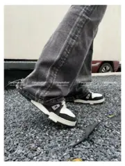 巴黎 BLC 22FW The Lost Tape 作舊水洗 喇叭牛仔褲 直筒褲 長褲：圖片 9