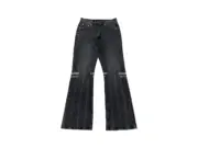 巴黎 BLC 22FW The Lost Tape 作舊水洗 喇叭牛仔褲 直筒褲 長褲：圖片 12