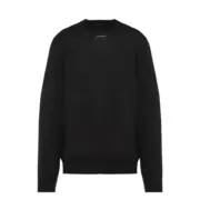 【現貨】【福利回饋】PRA 24FW 經典小logo 羊毛混紡 素色簡約 針織毛衣圓領衛衣大學T：圖片 3