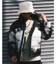 THE NOTH FACE 1992系列 扎染印花雲朵 30周年限定款 北臉 羽絨外套 夾克：圖片 6