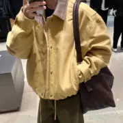 【現貨】Acne Studios 25SS 巴恩風 皮領拼接棉服夾克外套 短寬版型：圖片 3