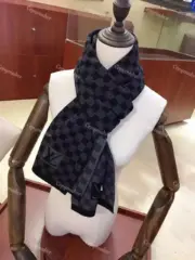 1V 經典棋盤格格紋 雙面 經典款 純羊毛 圍巾 披肩 二色：圖片 13