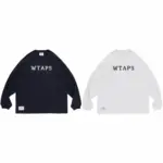 【預售】WTAPS 25SS ACADEMY LS CTPL 印花字母 經典素色長袖T恤 藏青/白色