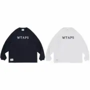 【預售】WTAPS 25SS ACADEMY LS CTPL 印花字母 經典素色長袖T恤 藏青/白色