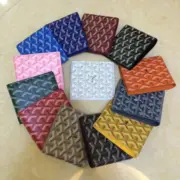 GOYAD 滿版logo 經典 八卡 短夾 皮夾