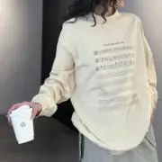 【現貨】【過驗】巴黎 BLC 24FW 音符五線譜 水洗做舊 破壞 圓領衛衣大學T長袖：圖片 5