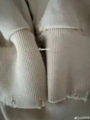 【現貨】【過驗】巴黎 BLC 24FW 音符五線譜 水洗做舊 破壞 圓領衛衣大學T長袖：圖片 7