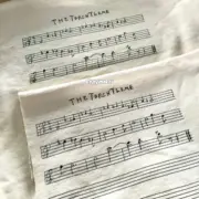 【現貨】【過驗】巴黎 BLC 24FW 音符五線譜 水洗做舊 破壞 圓領衛衣大學T長袖：圖片 10