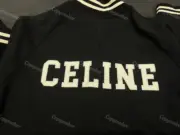 CELIN 22SS 大C字母刺繡logo 經典 棒球外套夾克 羊毛混紡：圖片 5