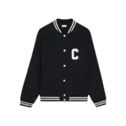 CELIN 22SS 大C字母刺繡logo 經典 棒球外套夾克 羊毛混紡：圖片 2