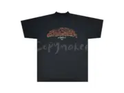 巴黎 BLC 24SS 秀場限定Offshore 水洗灰藍做舊膠囊字母 短袖T恤：圖片 10