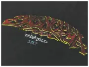 巴黎 BLC 24SS 秀場限定Offshore 水洗灰藍做舊膠囊字母 短袖T恤：圖片 12