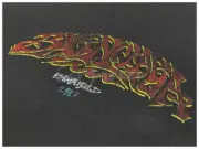 巴黎 BLC 24SS 秀場限定Offshore 水洗灰藍做舊膠囊字母 短袖T恤：圖片 14