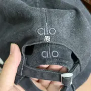 【現貨】【過驗】alo yoga 經典刺繡字母 水洗做舊 鴨舌帽棒球帽老帽帽子：圖片 7