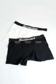 巴黎 BLC 22SS Men’s Boxer 字母 內褲 四角褲 內搭褲 黑白兩色一組：圖片 6