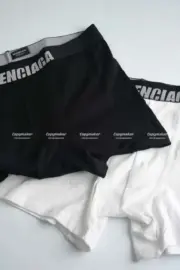 巴黎 BLC 22SS Men’s Boxer 字母 內褲 四角褲 內搭褲 黑白兩色一組：圖片 9