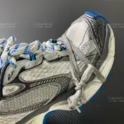 【預售】巴黎 BLC 3XL 時尚復古作舊 增高 老爹鞋 休閒鞋 XXXL 藍銅 白藍：圖片 7