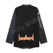 巴黎 BLC 22SS 速度獵人 顛倒印花 雙領口 logo 破壞 刀割 拼接 長袖 T恤：圖片 9