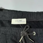 【預售】CELIN 24SS  刺繡小logo 簡約素色 毛巾繡短褲棉褲休閒褲：圖片 7