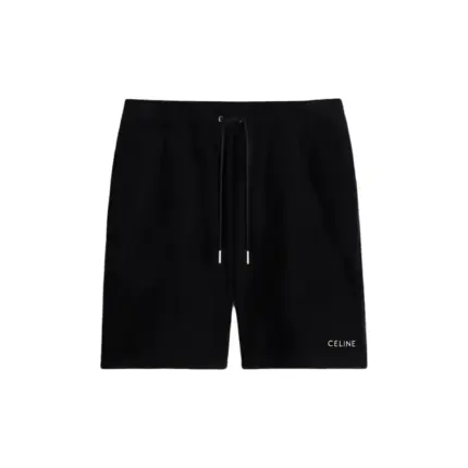 【預售】CELIN 24SS  刺繡小logo 簡約素色 毛巾繡短褲棉褲休閒褲