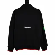 【預售】SUP FW22 Week 1 Milano Half Zip Pullover 半拉鏈徽章刺繡衛衣長袖大學T 黑/白：圖片 5